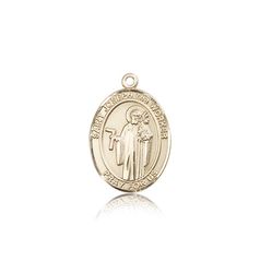 14kt Gold St. Joseph The Worker Patron Saint Medal - Medium" itemprop="image