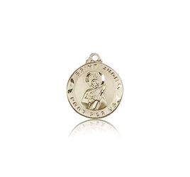 14kt Gold St. Jude Medal" itemprop="image