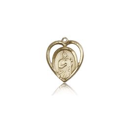 14kt Gold St. Jude Medal" itemprop="image