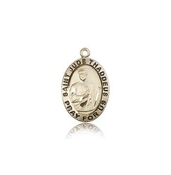 14kt Gold St. Jude Medal" itemprop="image