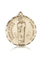 14kt Gold St. Jude Medal" itemprop="image