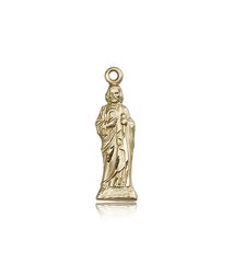 14kt Gold St. Jude Medal" itemprop="image