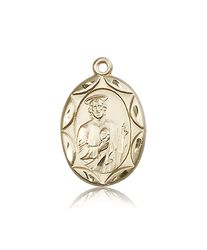 14kt Gold St. Jude Medal" itemprop="image