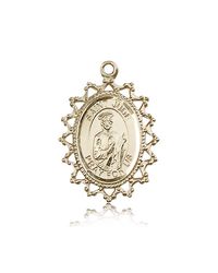 14kt Gold St. Jude Medal" itemprop="image