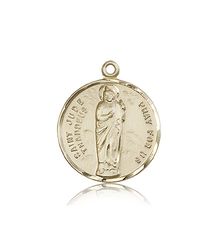 14kt Gold St. Jude Medal" itemprop="image