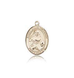 14kt Gold St. Julia Billiart Patron Saint Medal - Medium" itemprop="image