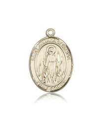 14kt Gold St. Juliana Patron Saint Medal - Large" itemprop="image