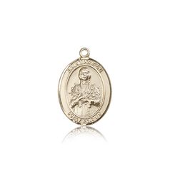 14kt Gold St. Kateri Patron Saint Medal - Medium" itemprop="image