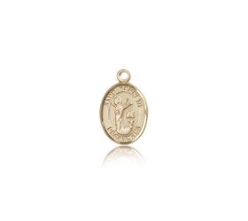 14kt Gold St. Kenneth Patron Saint Medal - Small" itemprop="image