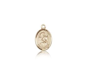 14kt Gold St. Kevin Patron Saint Medal - Small" itemprop="image