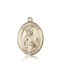 14kt Gold St. Kilian Patron Saint Medal - Large" itemprop="image