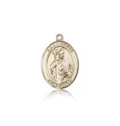 14kt Gold St. Kilian Patron Saint Medal - Medium" itemprop="image