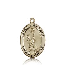 14kt Gold St. Lazarus Medal" itemprop="image