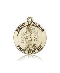 14kt Gold St. Lazarus Medal" itemprop="image