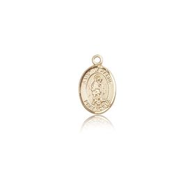 14kt Gold St. Lazarus Patron Saint Medal - Small" itemprop="image