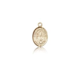 14kt Gold St. Leo the Great Patron Saint Medal - Small" itemprop="image