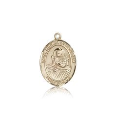 14kt Gold St. Lidwina of Schiedam Patron Saint Medal - Medium" itemprop="image