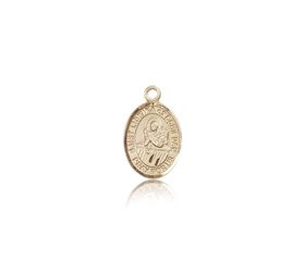 14kt Gold St. Lidwina of Schiedam Patron Saint Medal - Small" itemprop="image