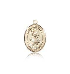 14kt Gold St. Lillian Patron Saint Medal - Medium" itemprop="image