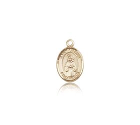 14kt Gold St. Lillian Patron Saint Medal - Small" itemprop="image