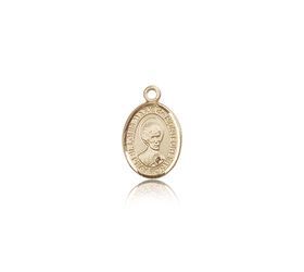 14kt Gold St. Louis Marie De Montfort Patron Saint Medal - Small" itemprop="image