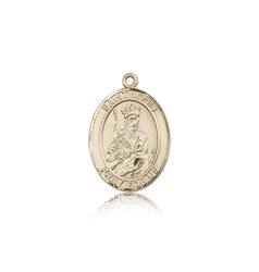 14kt Gold St. Louis Patron Saint Medal - Medium" itemprop="image