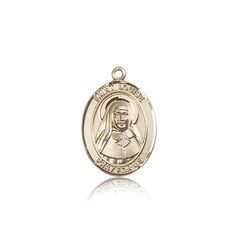 14kt Gold St. Louise De Marillac Patron Saint Medal - Medium" itemprop="image