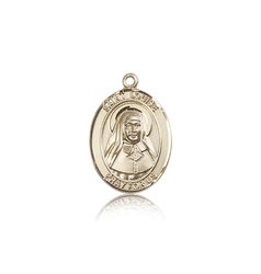 14kt Gold St. Louise De Marillac Patron Saint Medal - Medium" itemprop="image