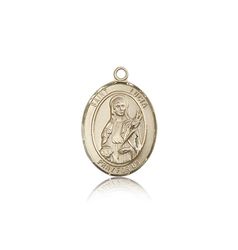 14kt Gold St. Lucia of Syracuse Patron Saint Medal - Medium" itemprop="image