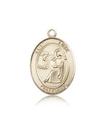 14kt Gold St. Luke the Apostle Patron Saint Medal - Large" itemprop="image