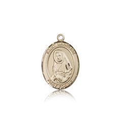 14kt Gold St. Madeline Sophie Barat Patron Saint Medal - Medium" itemprop="image