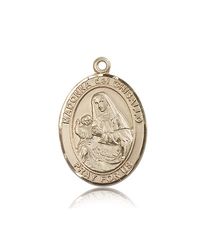 14kt Gold St. Madonna Del Ghisallo Patron Saint Medal - Large" itemprop="image