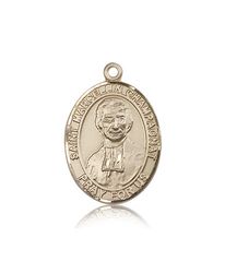 14kt Gold St. Marcellin Champagnat Patron Saint Medal - Large" itemprop="image