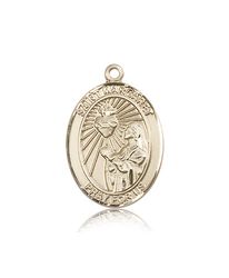 14kt Gold St. Margaret Mary Alacoque Patron Saint Medal - Large" itemprop="image