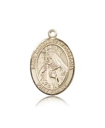 14kt Gold St. Margaret of Cortona Patron Saint Medal - Large" itemprop="image