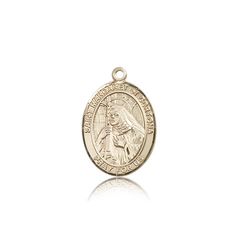 14kt Gold St. Margaret of Cortona Patron Saint Medal - Medium" itemprop="image