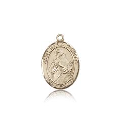 14kt Gold St. Maria Goretti Patron Saint Medal - Medium" itemprop="image
