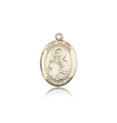 14kt Gold St. Marina Patron Saint Medal - Medium" itemprop="image