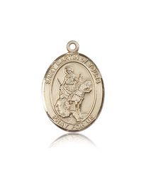 14kt Gold St. Martin of Tours Patron Saint Medal - Large" itemprop="image