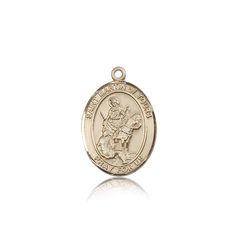 14kt Gold St. Martin of Tours Patron Saint Medal - Medium" itemprop="image