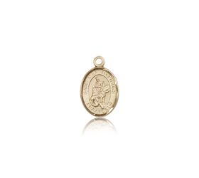 14kt Gold St. Martin of Tours Patron Saint Medal - Small" itemprop="image