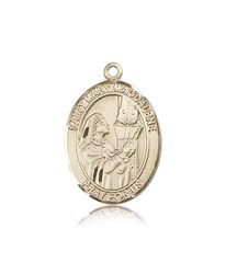 14kt Gold St. Mary Magdalene Patron Saint Medal - Large" itemprop="image