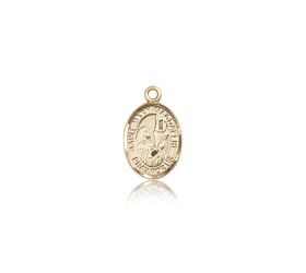 14kt Gold St. Mary Magdalene Patron Saint Medal - Small" itemprop="image