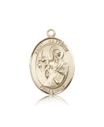 14kt Gold St. Matthew the Apostle Patron Saint Medal - Large" itemprop="image