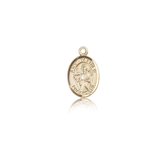 14kt Gold St. Matthew the Apostle Patron Saint Medal - Small ...