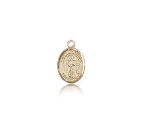 14kt Gold St. Matthias the Apostle Patron Saint Medal - Small" itemprop="image