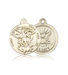 14kt Gold St. Michael the Archangel Medal" itemprop="image