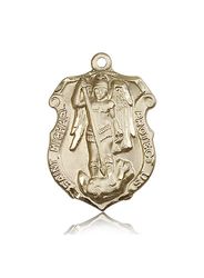 14kt Gold St. Michael the Archangel Medal" itemprop="image