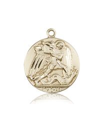 14kt Gold St. Michael the Archangel Medal" itemprop="image