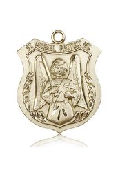 14kt Gold St. Michael the Archangel Medal" itemprop="image